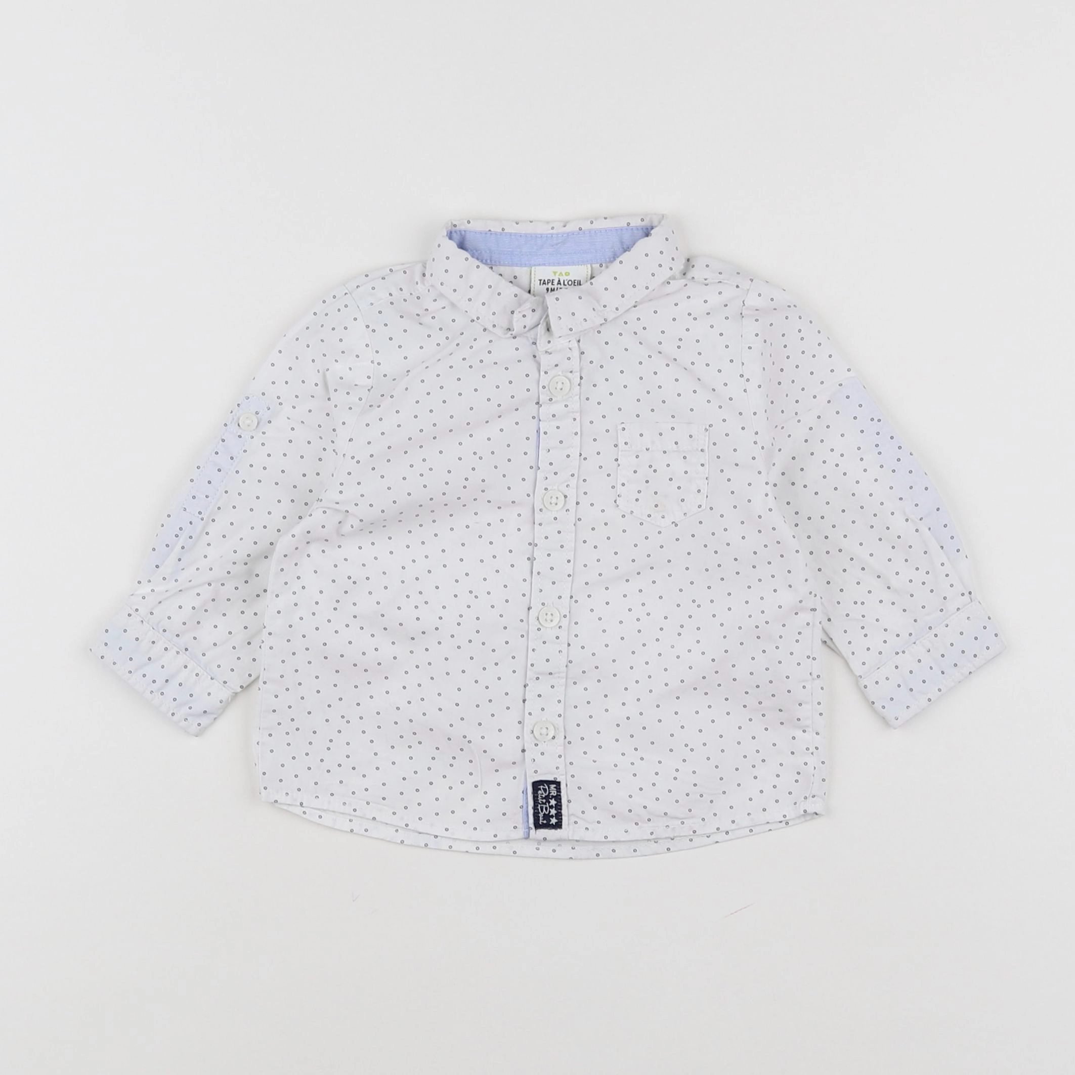 Tape à l'oeil - chemise blanc - 9 mois